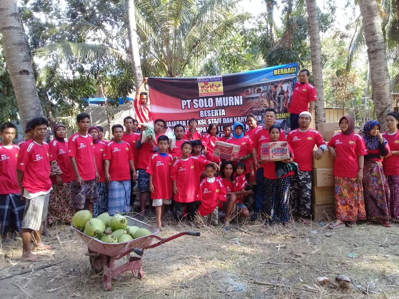 PT. Solo Murni’s charity for Earthquake disaster in West Nusa Tenggara